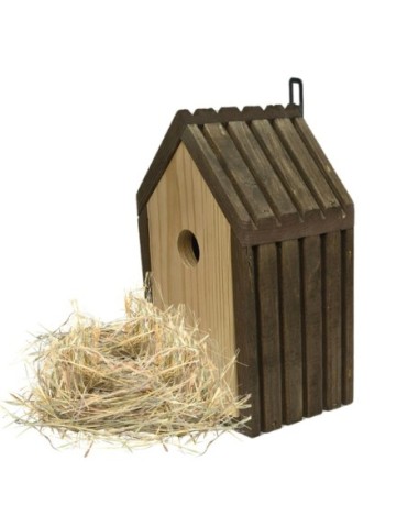 Budka lęgowa dla ptaków sikorek kosa WLOT A 2,8 cm GOTOWA sianko IMPREGNAT - product 2