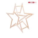 Gwiazda świąteczna 3D kompaktowa składana ModoStar 114 cm drewniana stojąca