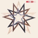 Gwiazda świąteczna 3D składana łatwy montaż ModoStar 114cm drewniana CZARNA