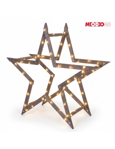 Gwiazda Świąteczna ModoStar - Gwiazda świąteczna 3D ulepszona z koziołków ModoStar 114cm drewno IMPREGNAT - produkt 5