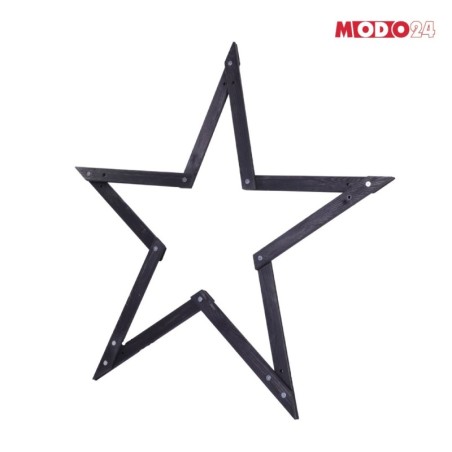 Gwiazda zawieszana świąteczna szybki montaż ModoStar 114cm drewniana CZARNA