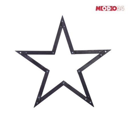 Gwiazda zawieszana świąteczna szybki montaż ModoStar 114cm drewniana CZARNA