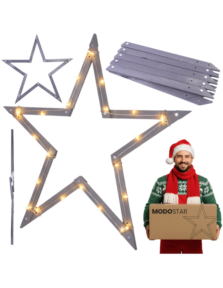 Gwiazda Świąteczna ModoStar - Gwiazda zawieszana świąteczna lepsza niż koziołków ModoStar 114cm IMPREGNAT - produkt MODO24.PL 1