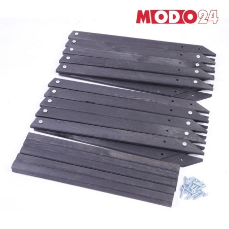 Gwiazda świąteczna 3D składana łatwy montaż ModoStar 139cm drewniana CZARNA