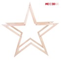 Gwiazda świąteczna 3D kompaktowa składana ModoStar 139cm naturalne drewno