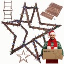 Gwiazda świąteczna 3D łatwe składanie ModoStar 139 cm drewniana IMPREGNAT