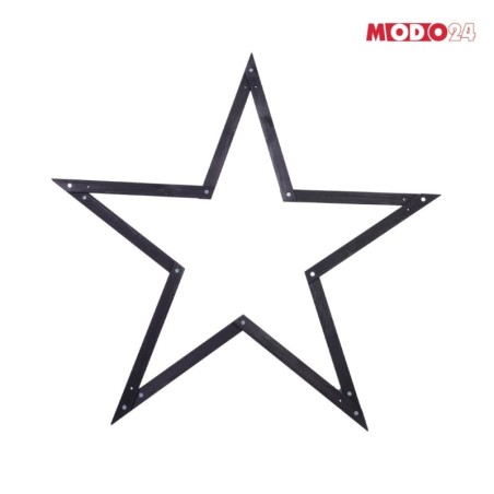 Gwiazda zawieszana świąteczna szybki montaż ModoStar 139 cm drewno CZARNA
