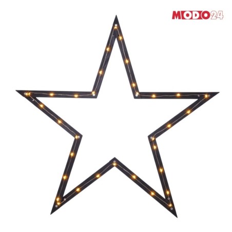 Gwiazda zawieszana świąteczna szybki montaż ModoStar 139 cm drewno CZARNA