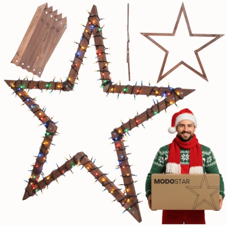 Gwiazda zawieszana świąteczna łatwe składanie ModoStar 139cm IMPREGNAT eko