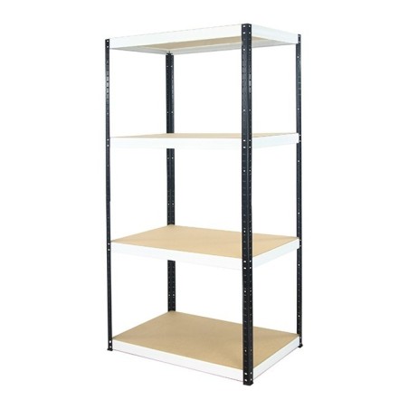 Regał metalowy Helios Color 180x90x60_4 - 175kg / na półkę, kolor: czarno-biały