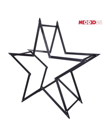 Gwiazda świąteczna 3D składana łatwy montaż ModoStar 189cm drewniana CZARNA - produkt 2