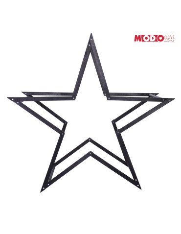 Gwiazda Świąteczna ModoStar - Gwiazda świąteczna 3D składana łatwy montaż ModoStar 189cm drewniana CZARNA - produkt 3