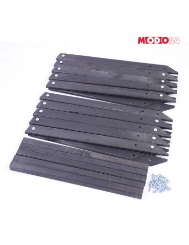 Gwiazda Świąteczna ModoStar - Gwiazda świąteczna 3D składana łatwy montaż ModoStar 189cm drewniana CZARNA - produkt 6