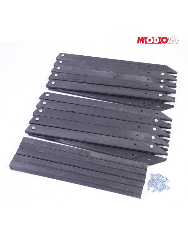 Gwiazda Świąteczna ModoStar - Gwiazda świąteczna 3D składana łatwy montaż ModoStar 189cm drewniana CZARNA - produkt MODO24.PL 6