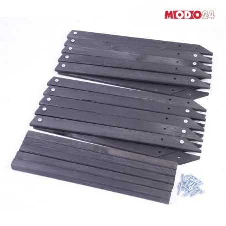 Gwiazda świąteczna 3D składana łatwy montaż ModoStar 189cm drewniana CZARNA