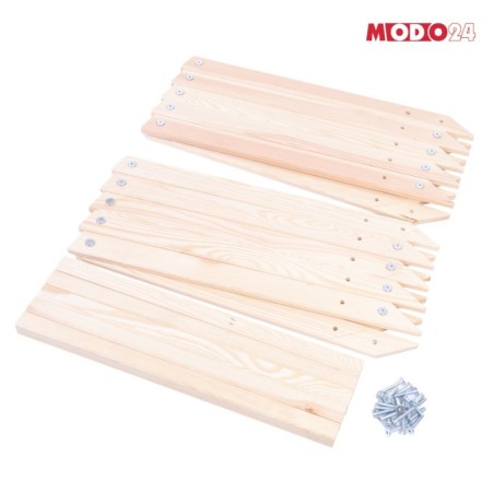 Gwiazda świąteczna 3D kompaktowa składana ModoStar 189 cm naturalna drewno