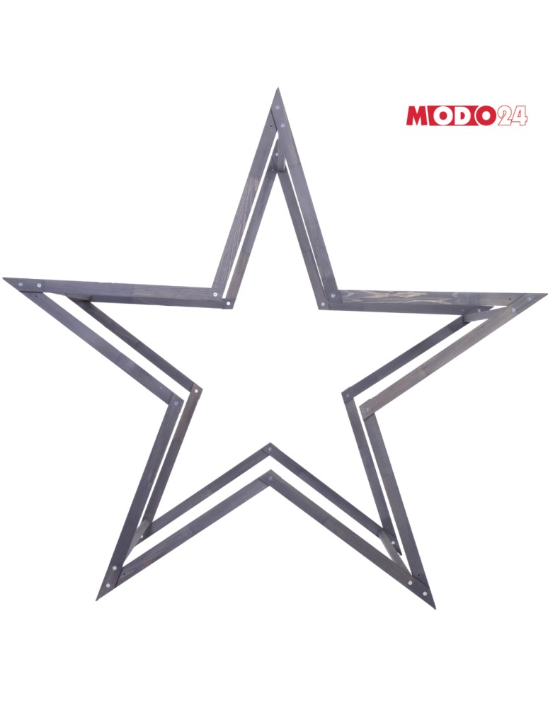 Gwiazda Świąteczna ModoStar - Gwiazda świąteczna 3D ulepszona z koziołków ModoStar 189cm drewno IMPREGNAT - produkt MODO24.PL 3