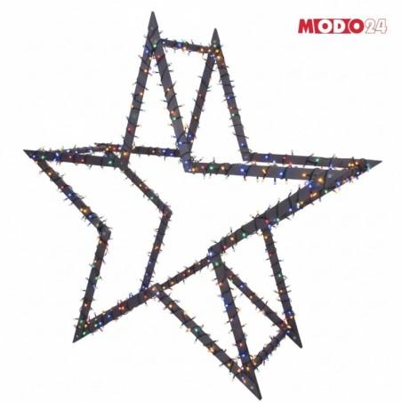 Gwiazda świąteczna 3D ulepszona z koziołków ModoStar 189cm drewno IMPREGNAT