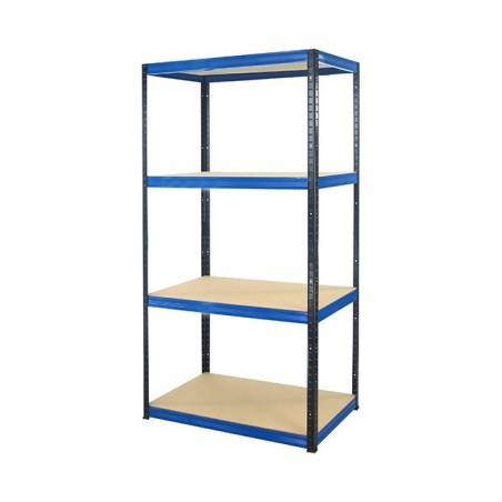 Regał metalowy Helios Color 180x90x60_4 - 175kg / na półkę, kolor: czarno-biały