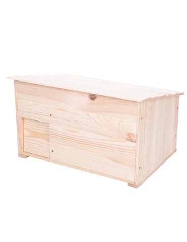 Domek dla jeża L budka drewniana ogrodowa impregnat zima schron solidny