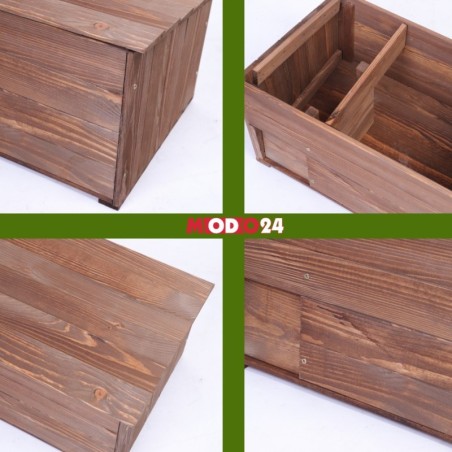 Domek dla jeża L schron drewniany ogrodowy impregnat zimowy solidny eko