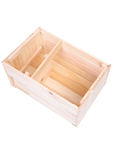 Dom dla jeży - Domek dla jeża L budka drewniana ogrodowa impregnat miseczka i sianko eko - product 5