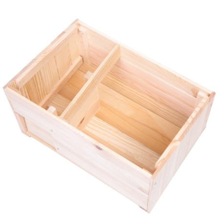 Domek dla jeża L budka drewniana ogrodowa impregnat miseczka i sianko eko