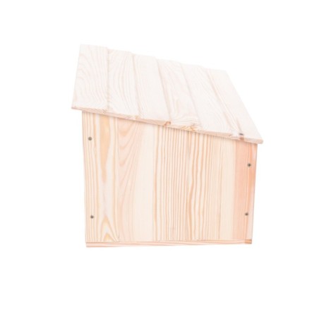 Domek dla jeża L naturalny schron drewniany miseczka i sianko ogrodowy eko