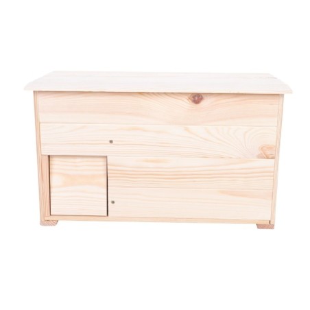 Domek dla jeża S budka drewniana ogrodowa impregnat miseczka i sianko eko