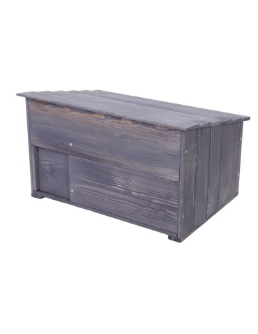 Domek dla jeża S budka drewniana ogrodowa impregnat miseczka i sianko eko