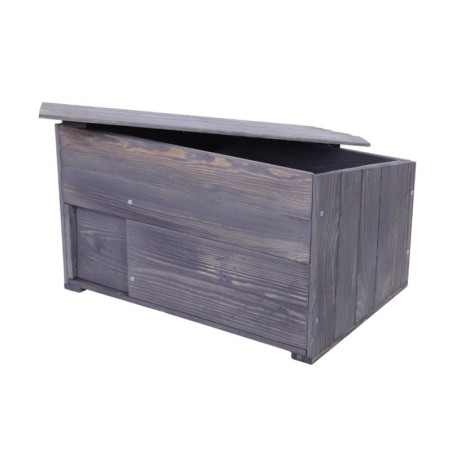 Domek dla jeża S budka drewniana ogrodowa impregnat miseczka i sianko eko