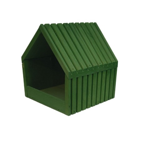 Karmnik dla ptaków drewniany ogrodowy stojący zielony 117x24x22 cm