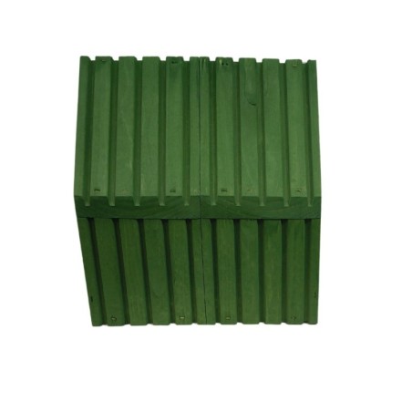 Karmnik dla ptaków drewniany ogrodowy stojący zielony 117x24x22 cm