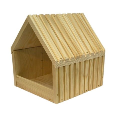 Karmnik dla ptaków drewniany ogrodowy stojący naturalny 117x24x22 cm