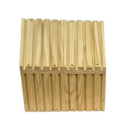 Karmnik dla ptaków drewniany ogrodowy stojący naturalny 117x24x22 cm