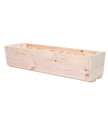 Doniczka balkonowa doniczka drewniana na kwiaty donica na parapet 19x80x30