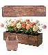 Korytko sosnowe na kwiaty donica drewniana na parapet impregnat 19x80x30