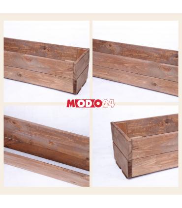 Korytko sosnowe na kwiaty donica drewniana na parapet impregnat 19x80x30