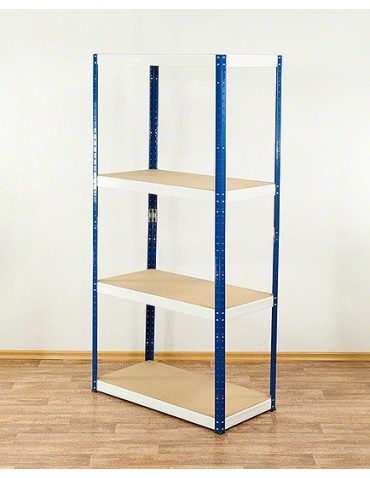 Regał metalowy Helios Color 180x100x45_4 - 175kg / na półkę, kolor: czarno-biały - product 2