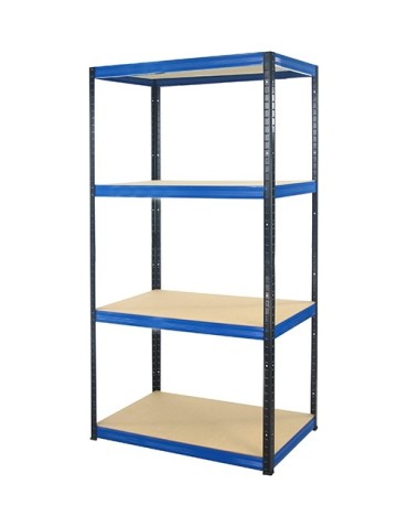 wysokość 180 - Regał metalowy Helios Color 180x100x50_4 - 175kg / na półkę, kolor: czarno-biały - product 6