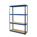 Regał metalowy Helios Color 180x110x30_4 - 175kg / na półkę, kolor: czarno-pomarańczowy