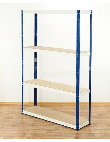 Regał metalowy Helios Color 180x110x40_4 - 175kg / na półkę, kolor: czarno-pomarańczowy - product 2