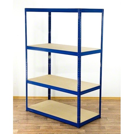 Regał metalowy Helios Color 180x110x45_4 - 175kg / na półkę, kolor: czarno-pomarańczowy