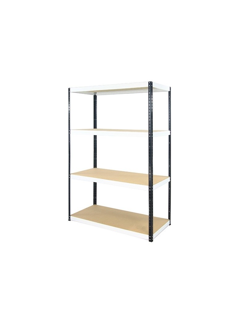 wysokość 180 - Regał metalowy Helios Color 180x110x45_4 - 175kg / na półkę, kolor: czarno-pomarańczowy - product MODO24.PL 5