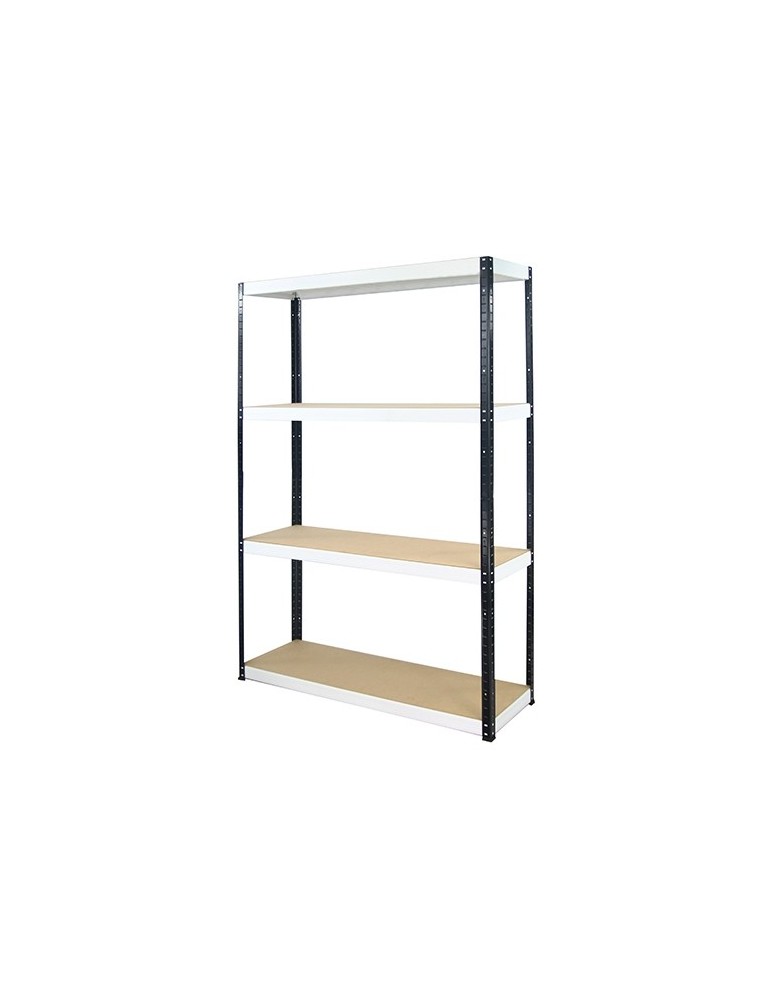 wysokość 180 - Regał metalowy Helios Color 180x120x30_4 - 175kg / na półkę, kolor: czarno-pomarańczowy - product MODO24.PL 5