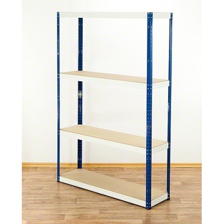 Regał metalowy Helios Color 180x120x40_4 - 175kg / na półkę, kolor: czarno-pomarańczowy