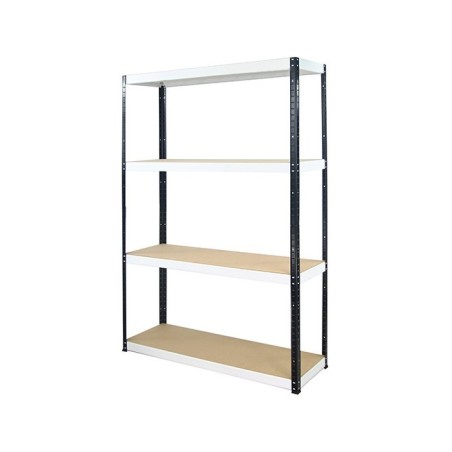 Regał metalowy Helios Color 180x120x40_4 - 175kg / na półkę, kolor: czarno-pomarańczowy