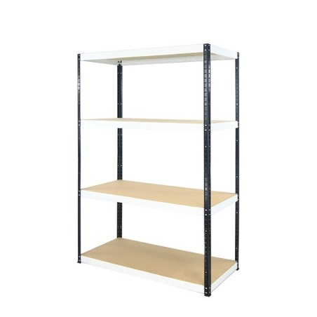 Regał metalowy Helios Color 180x120x50_4 - 175kg / na półkę, kolor: czarno-pomarańczowy