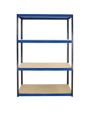 wysokość 180 - Regał metalowy Helios Color 180x120x60_4 - 175kg / na półkę, kolor: czarno-pomarańczowy - product 6