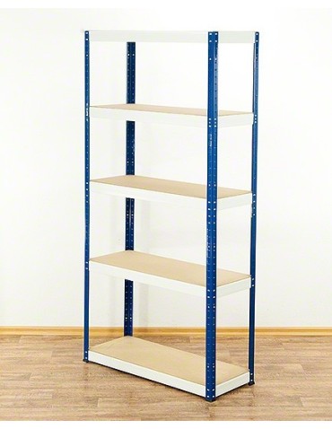 Regał metalowy Helios Color 180x75x30_5 - 175kg / na półkę, kolor: czarno-pomarańczowy - product 2